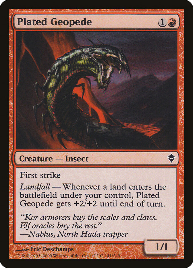 Plated Geopede — Zendikar 141/269