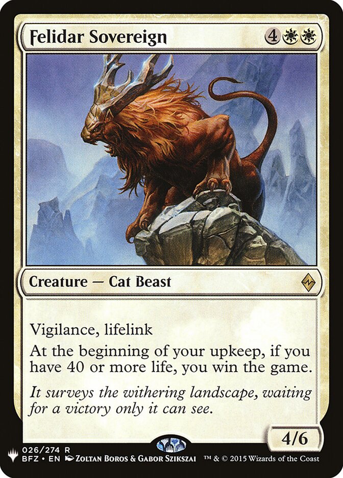 Felidar Sovereign — The List BFZ-26/5581