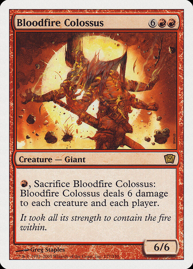 Bloodfire Colossus — Ninth Edition 177/709