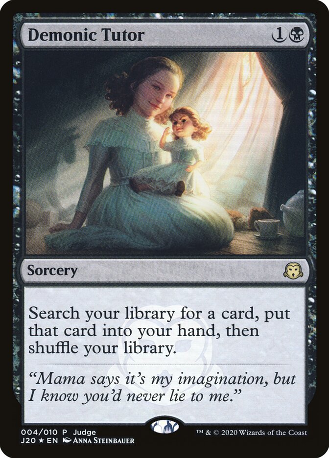 Demonic Tutor — Judge Gift Cards 2020 4/10