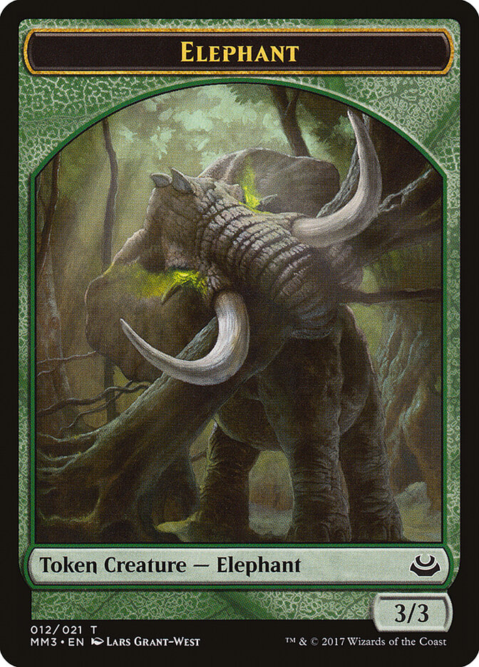 Elephant — Modern Masters 2017 Tokens 12/21
