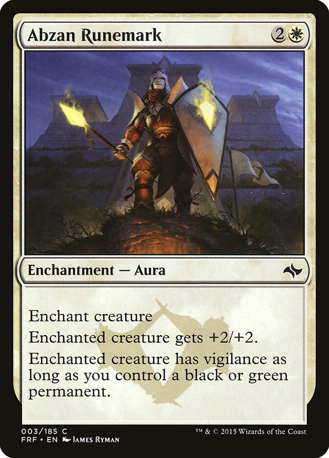 Abzan Runemark — Fate Reforged 3/191