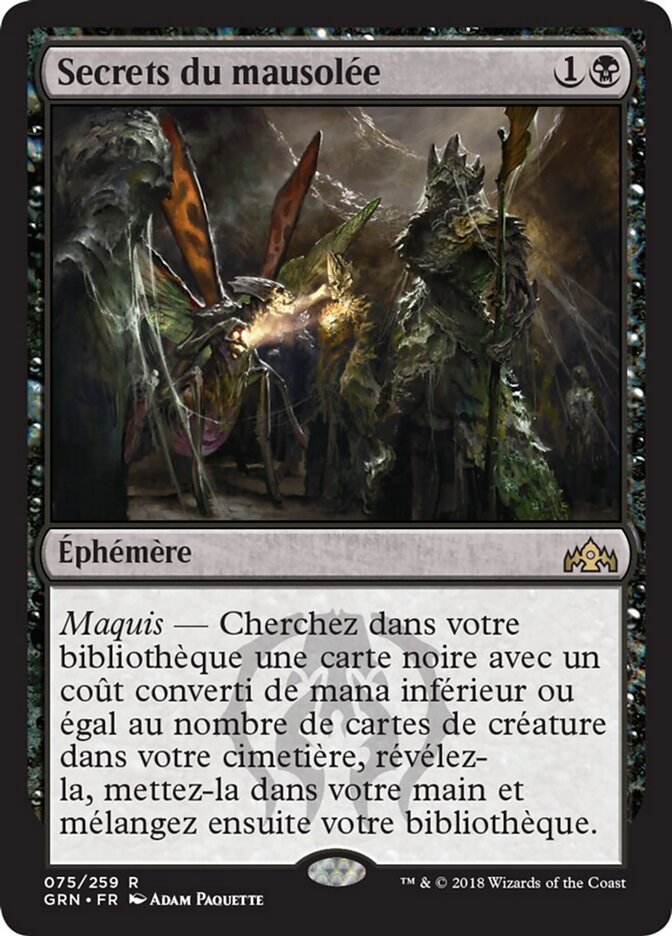Secrets du mausolée — Guilds of Ravnica 75/273