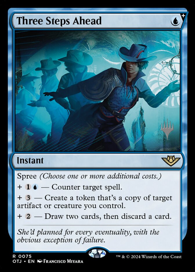 Three Steps Ahead — Outlaws of Thunder Junction Promos 75p/160