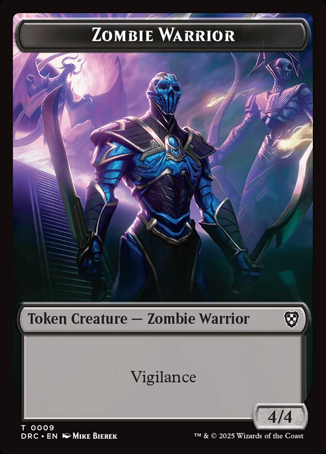 Zombie Warrior — Aetherdrift Commander Tokens 9/17