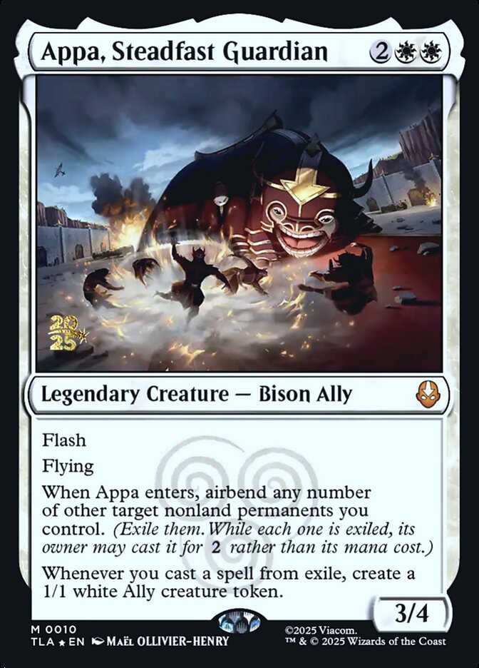 Appa, Steadfast Guardian — Avatar: The Last Airbender Promos 10s/80