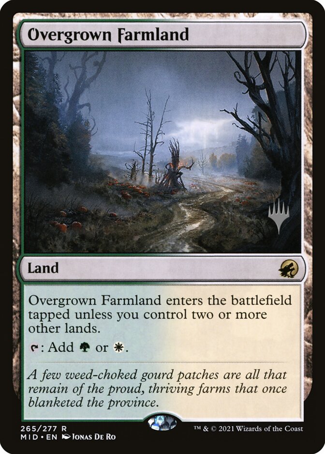 Overgrown Farmland — Innistrad: Midnight Hunt Promos 265p/155