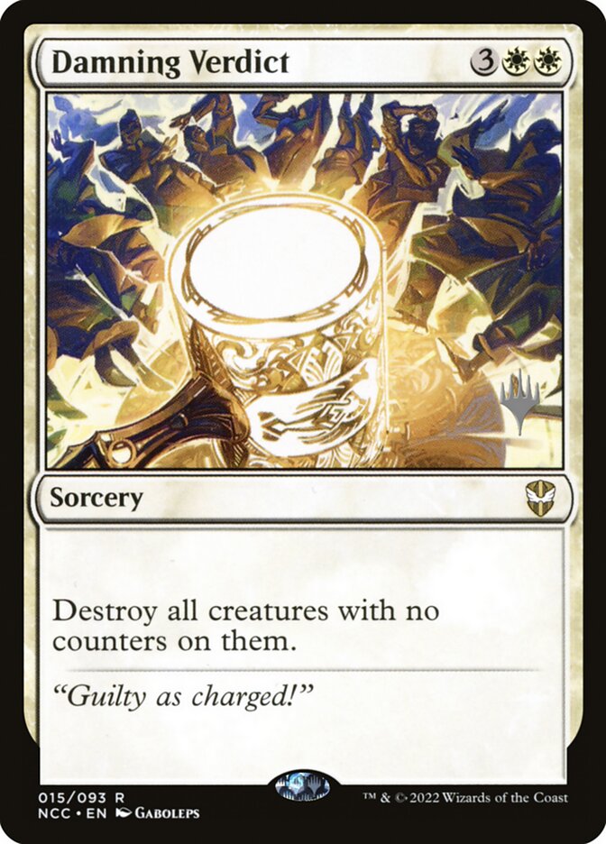 Damning Verdict — New Capenna Commander Promos 15p/75