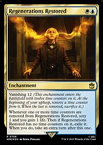 Regenerations Restored