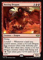 Dragonne nidifiante