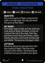Mini-Master // Mini-Master (cont'd)
