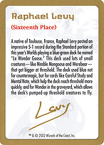 Raphael Levy Bio