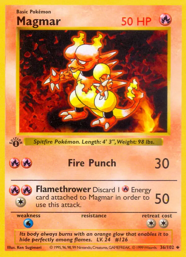 Magmar — Base Set 36/102
