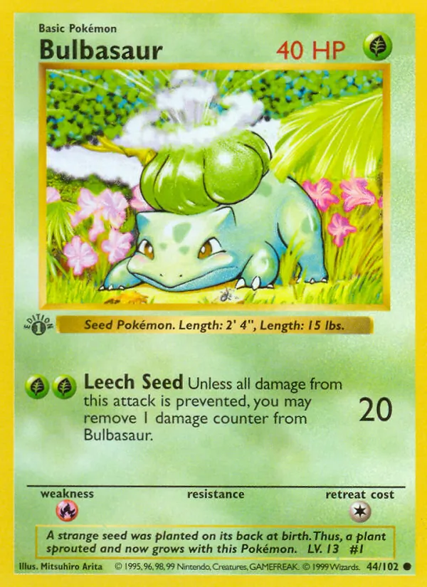 Bulbasaur — Base Set 44/102