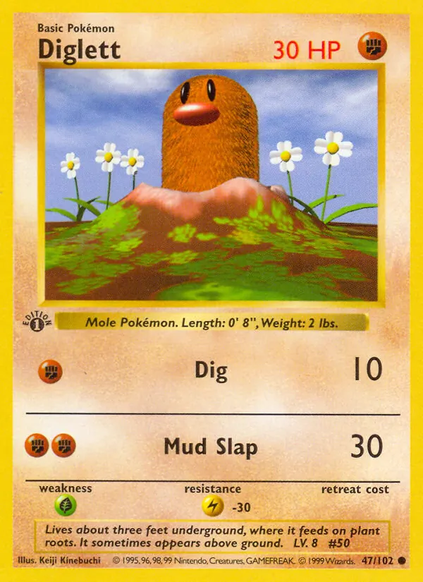 Diglett — Base Set 47/102