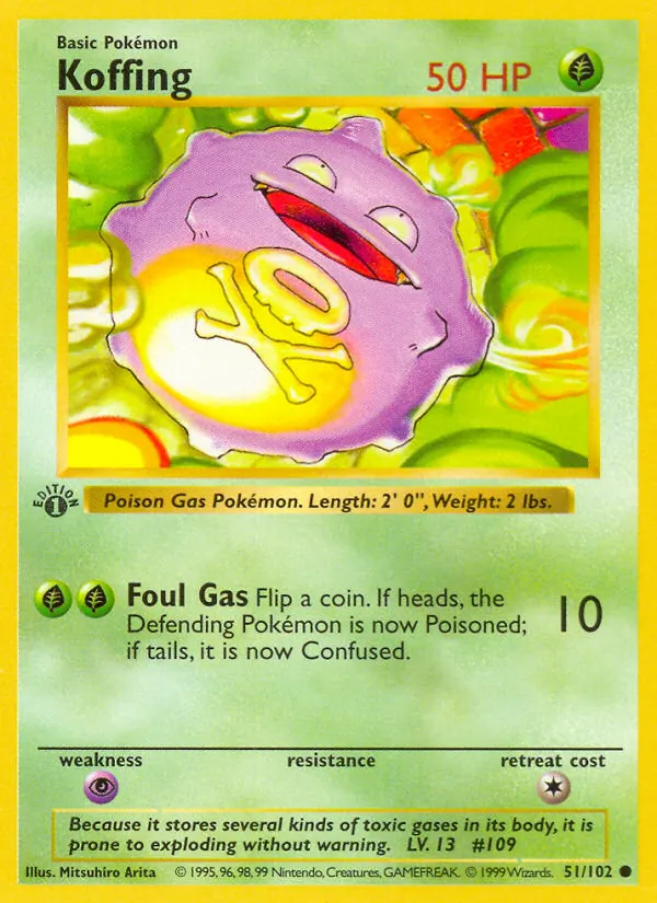 Koffing — Base Set 51/102