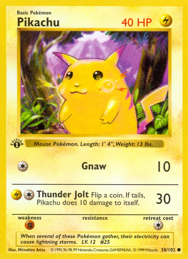 Pikachu — Base Set 58/102