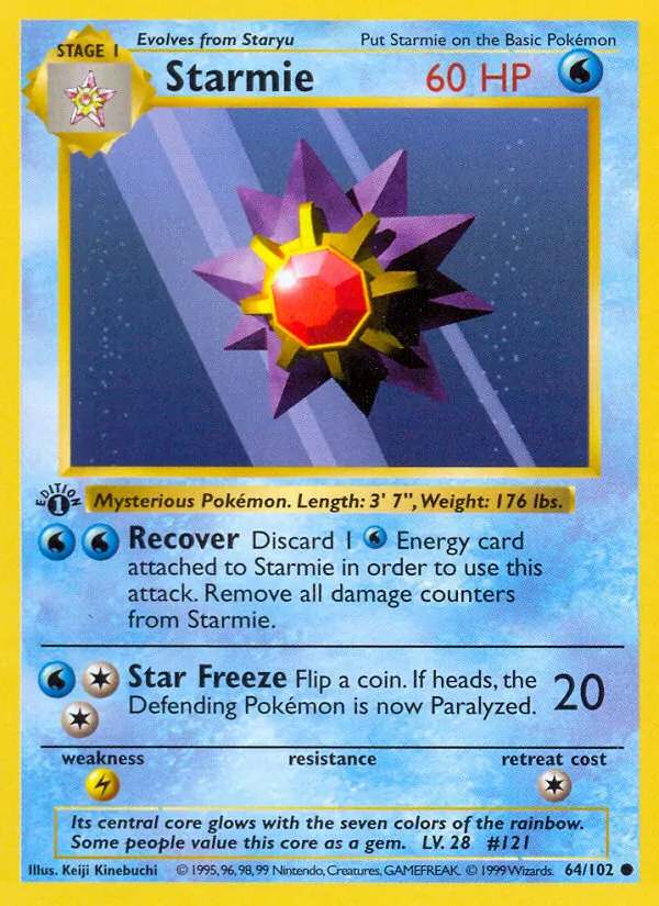 Starmie — Base Set 64/102