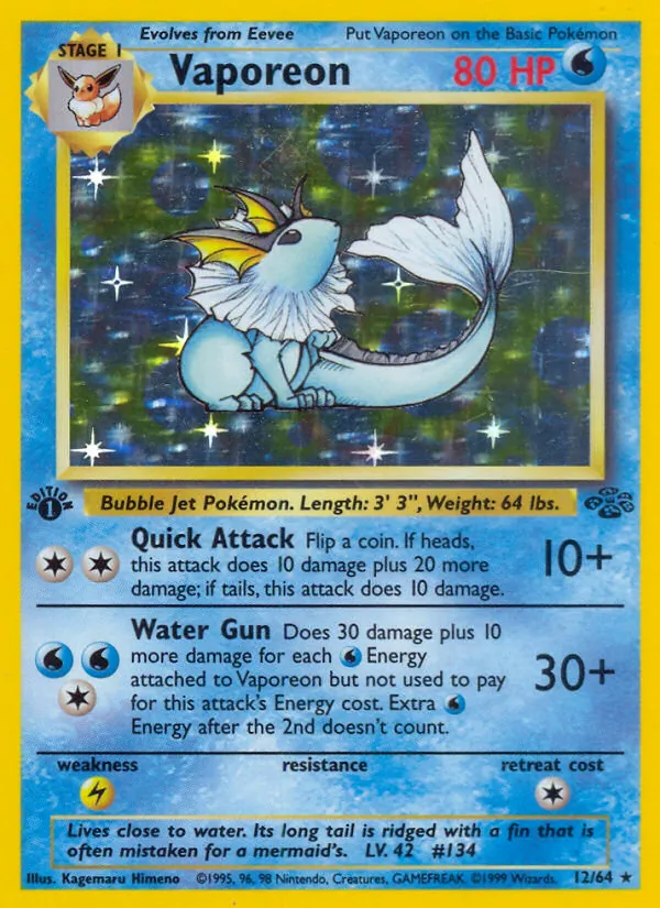 Vaporeon — Jungle 12/64
