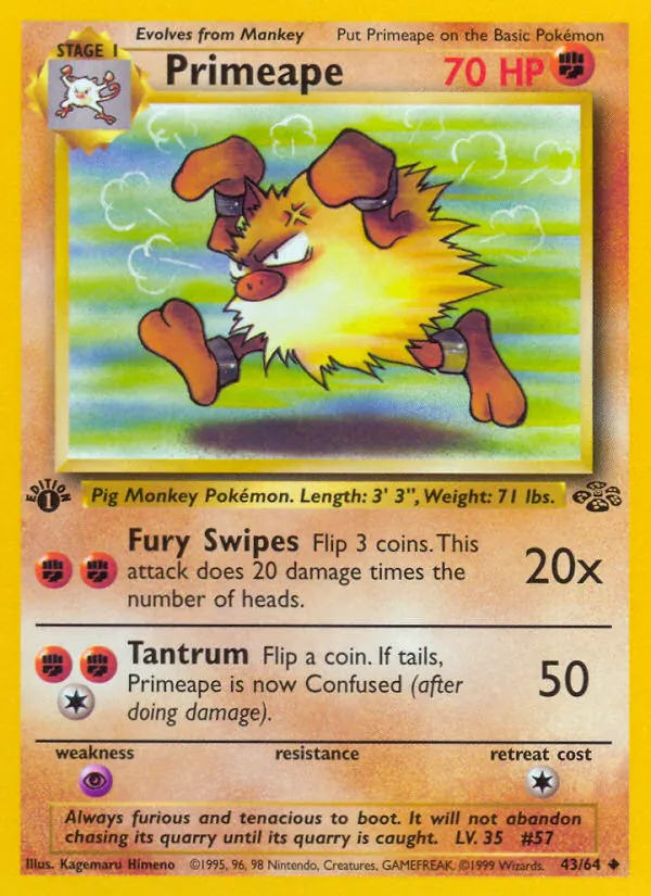 Primeape — Jungle 43/64