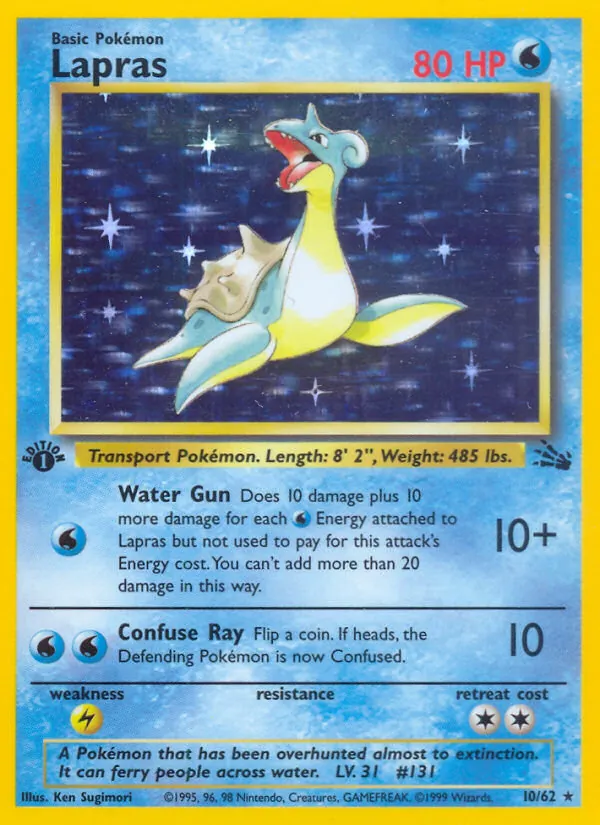 Lapras — Fossil 10/62