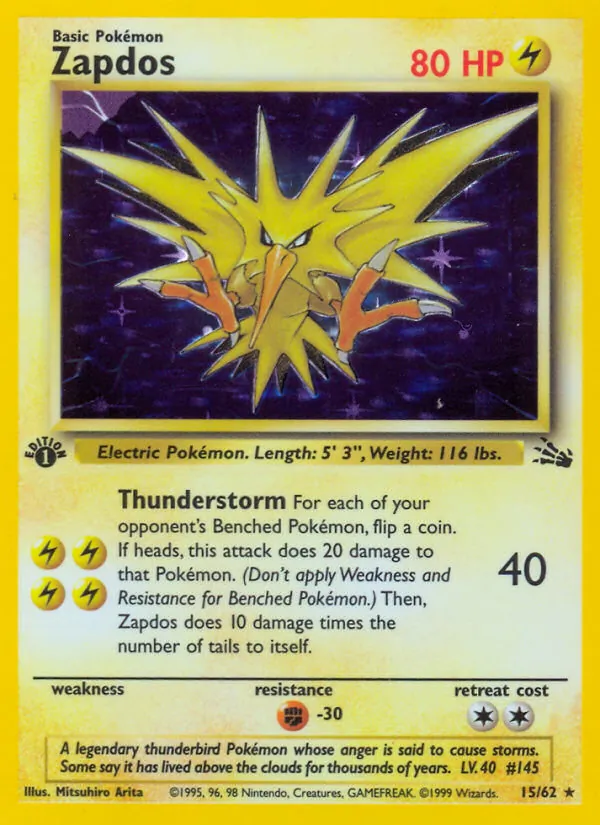 Zapdos — Fossil 15/62