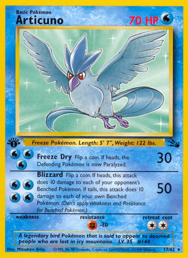 Articuno — Fossil 17/62