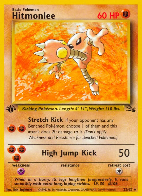 Hitmonlee — Fossil 22/62