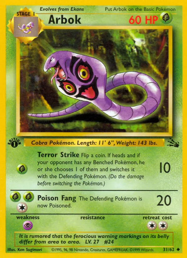 Arbok — Fossil 31/62