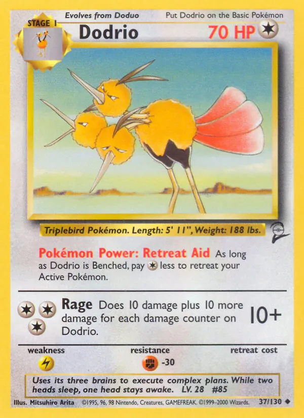 Dodrio — Base Set 2 37/130