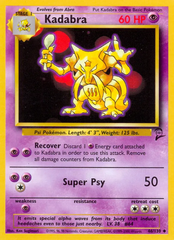 Kadabra — Base Set 2 46/130