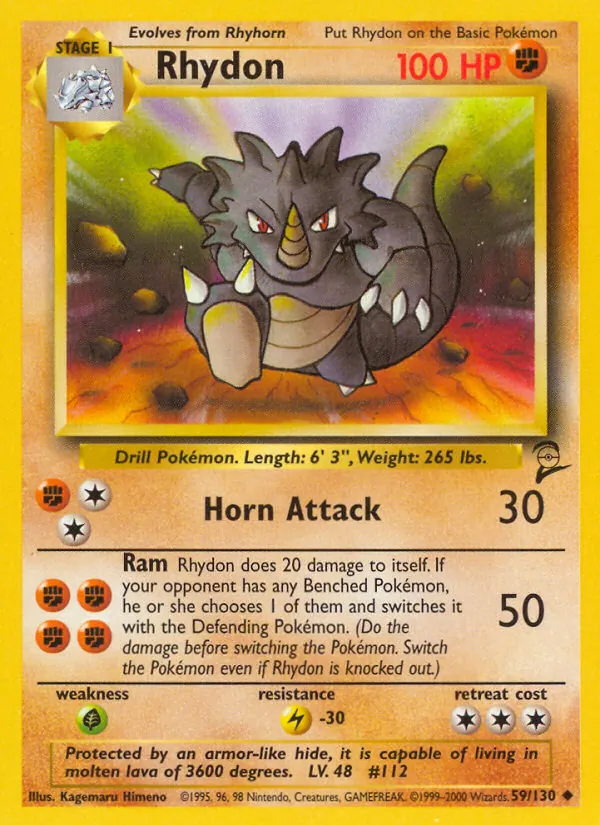Rhydon — Base Set 2 59/130