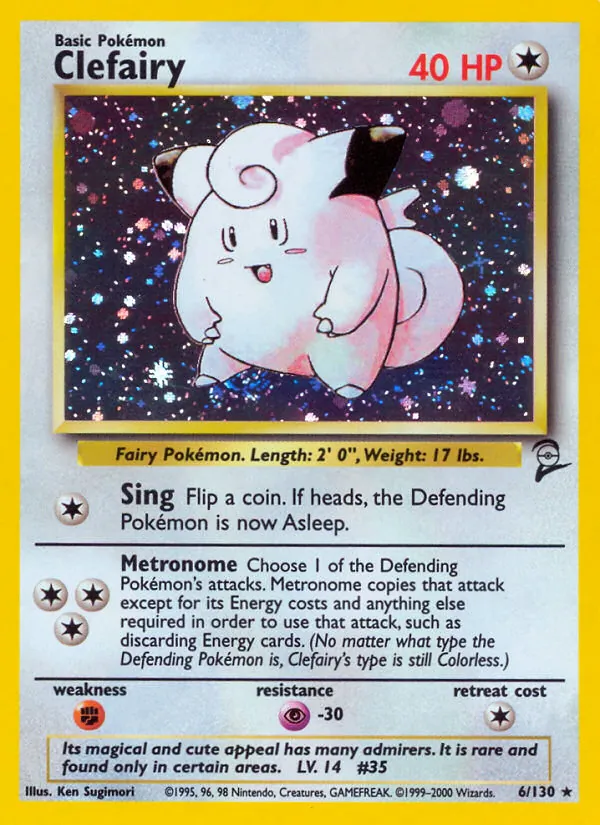 Clefairy — Base Set 2 6/130
