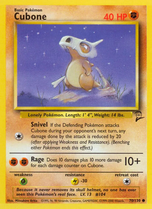 Cubone — Base Set 2 70/130