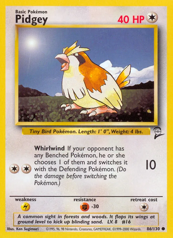 Pidgey — Base Set 2 86/130