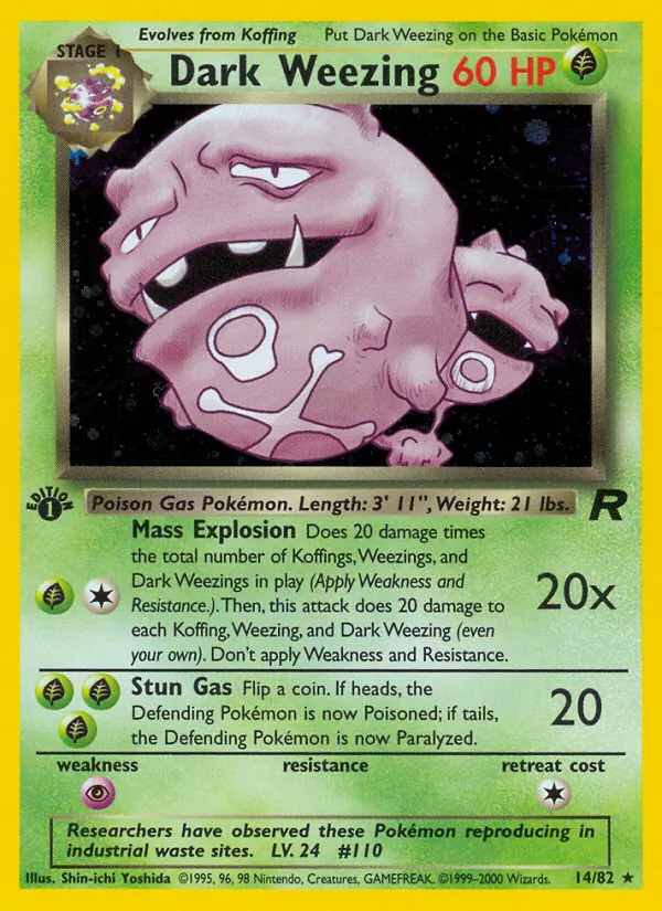 Dark Weezing — Team Rocket 14/82