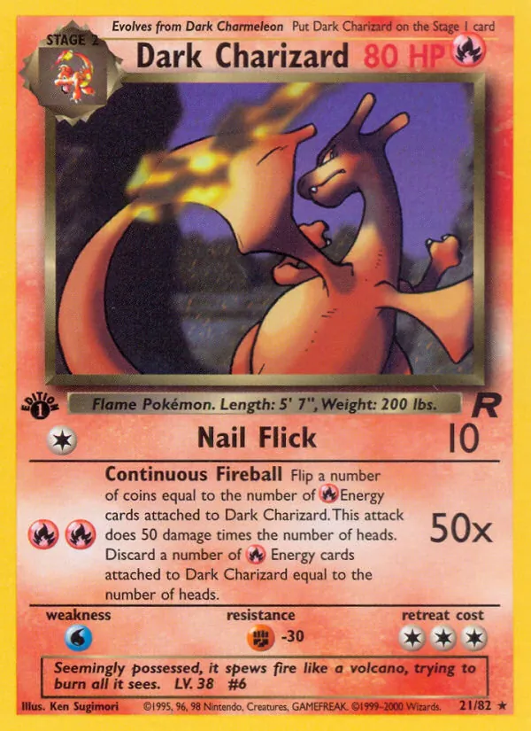 Dracaufeu obscur — Team Rocket 21/82
