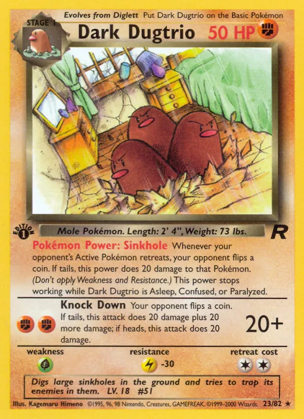 Triopikeur obscur — Team Rocket 23/82