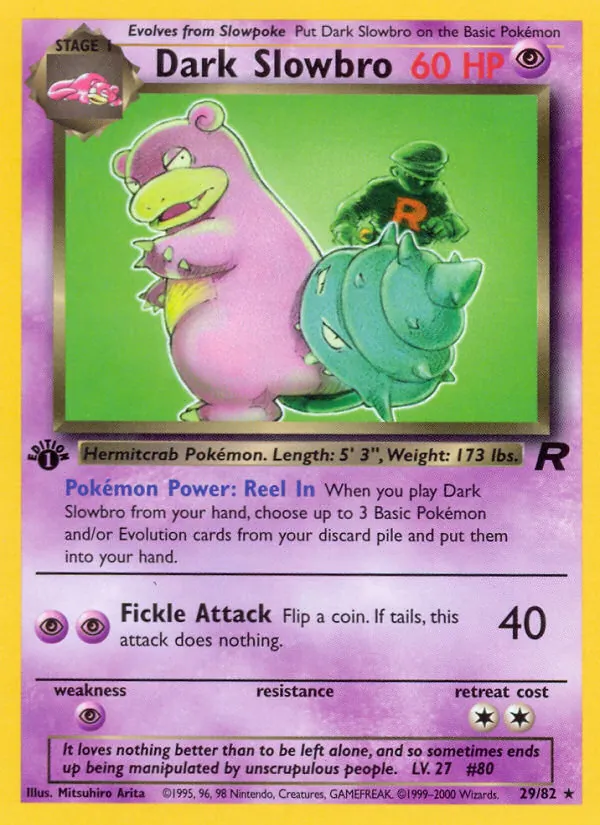 Dark Slowbro — Team Rocket 29/82