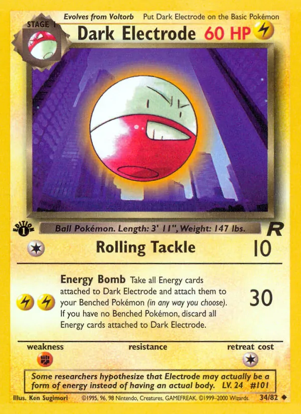 Dark Electrode — Team Rocket 34/82