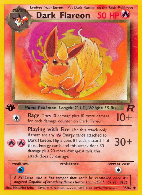 Pyroli obscur — Team Rocket 35/82