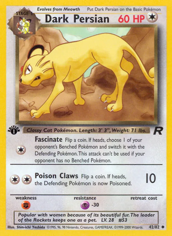 Persian obscur — Team Rocket 42/82