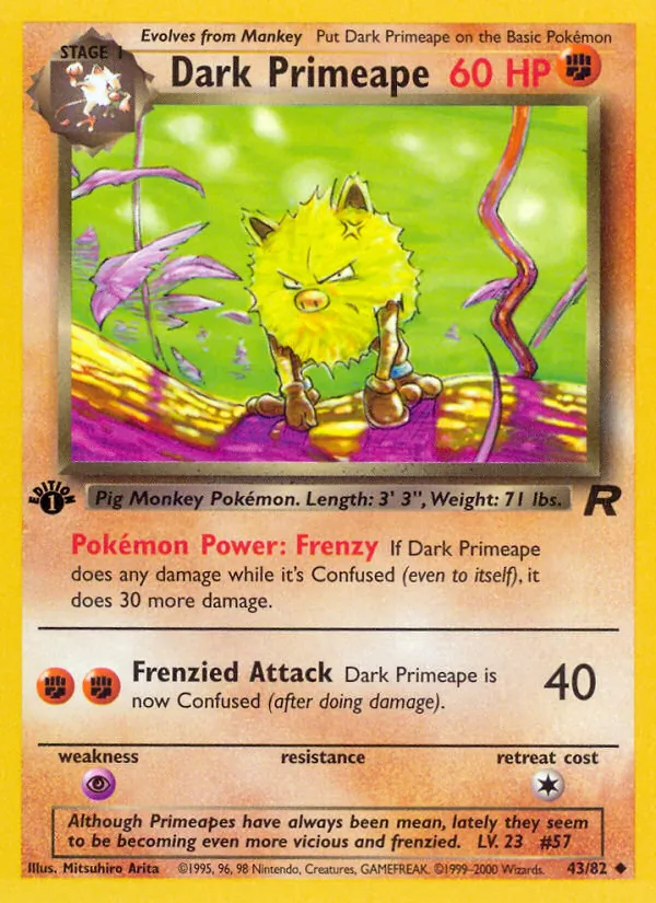 Dark Primeape — Team Rocket 43/82