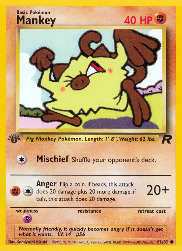 Mankey — Team Rocket 61/82