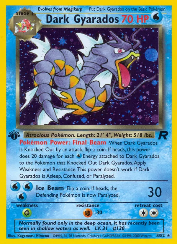 Dark Gyarados — Team Rocket 8/82