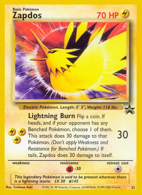 Zapdos — Wizards Black Star Promos 23/53