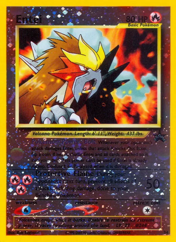 Entei — Wizards Black Star Promos 34/53