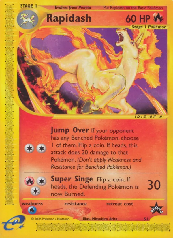 Rapidash — Wizards Black Star Promos 51/53