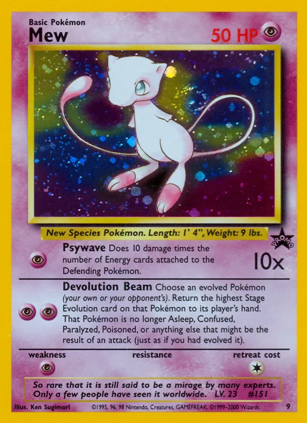 Mew — Wizards Black Star Promos 9/53