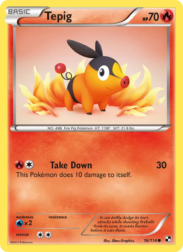 Tepig — Black & White 16/114